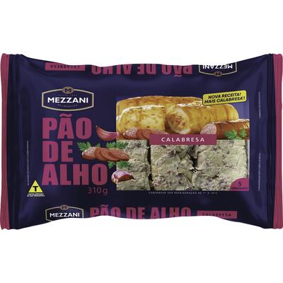 Encontraproduto.com.br - Pão de Alho Mezzani Calabresa Pacote com 310g