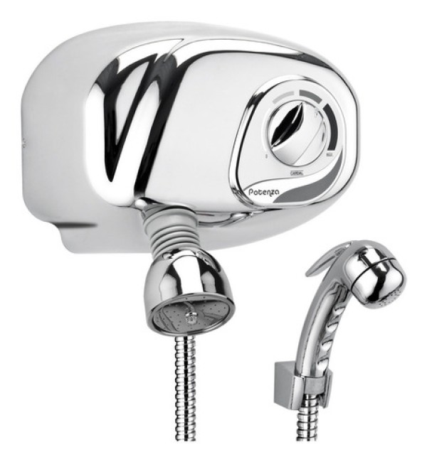 Encontraproduto.com.br - Ducha  Potenza Pressurizada com Desviador Cromada AQ036 220v Cardal