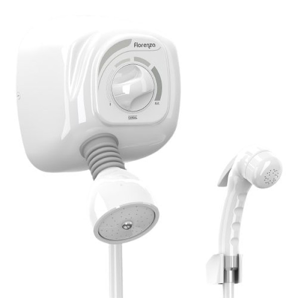 Encontraproduto.com.br - Ducha Florenza com Desviador 220v Ref. AQ046 Branco Cardal