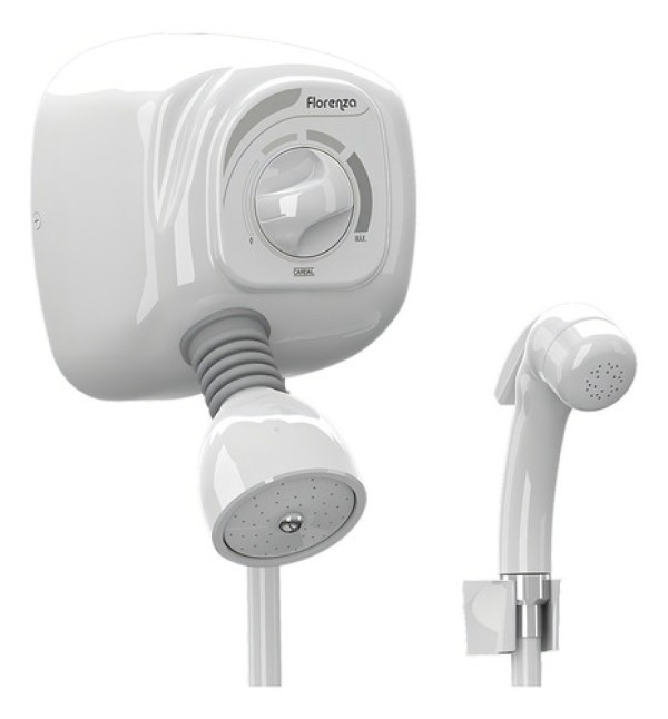 Encontraproduto.com.br - Ducha Florenza com Desviador 220v Ref. AQ046 Branco Cardal