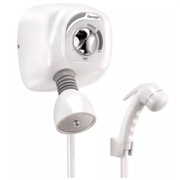 Encontraproduto.com.br - Ducha Florenza com Desviador 220v Ref. AQ046 Branco Cardal