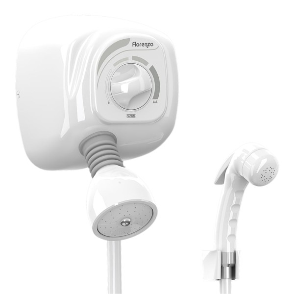 Encontraproduto.com.br - Ducha Florenza com Desviador 220v Ref. AQ046 Branco Cardal