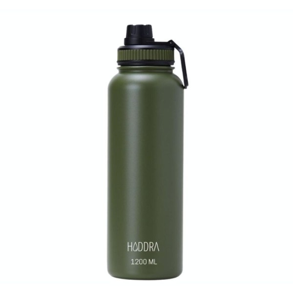 Encontraproduto.com.br - Garrafa Térmica H200 Inox com Infusor Verde Musgo 1200ml Hiddra
