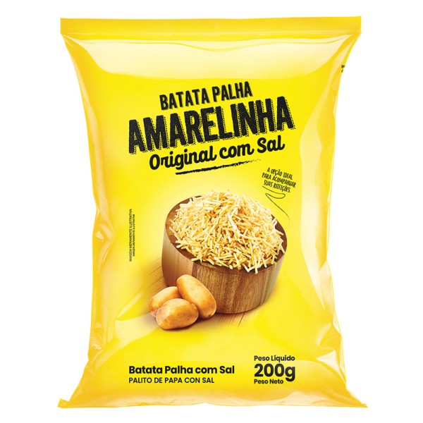 Batata Palha Amarelinha Origina com Sal 200g