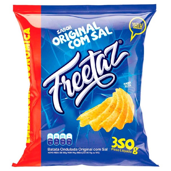 Encontraproduto.com.br - Salgadinho Freetaz 350g Ondulada Original