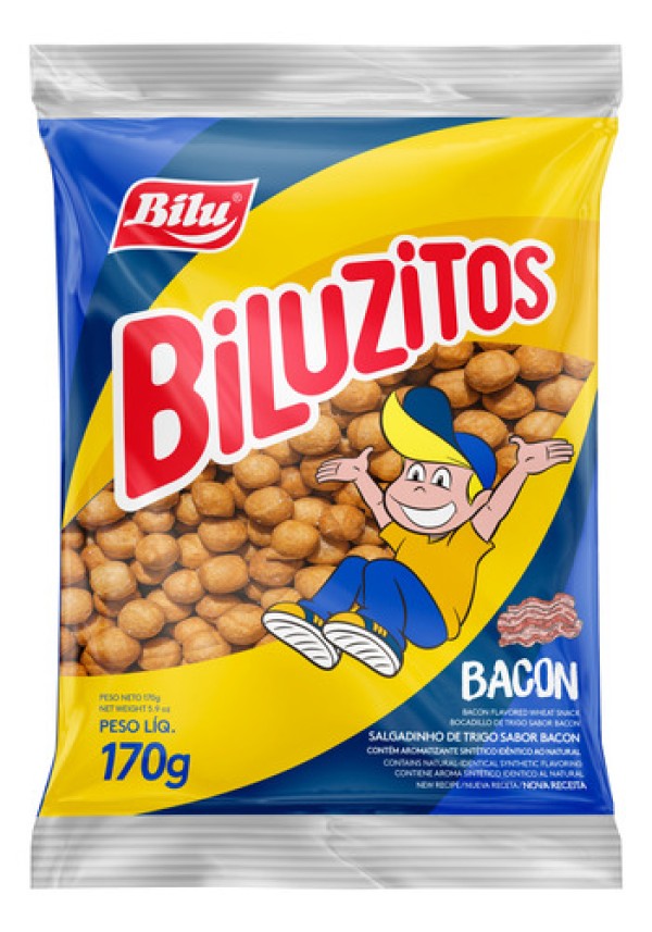Encontraproduto.com.br - Salgadinho Bilu Biluzitos Paconte Bacon Pacote 210G