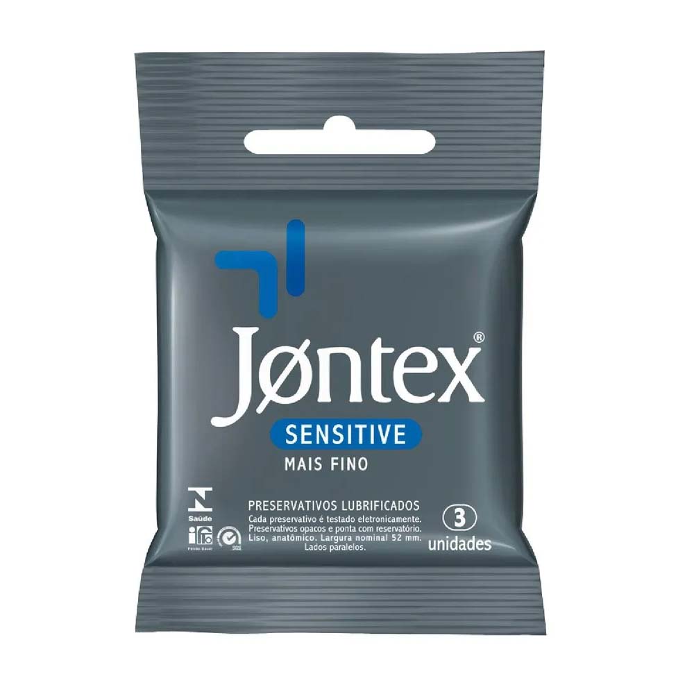 Encontraproduto.com.br - Preservativo Jontex Sensitive Com 3 Unidades