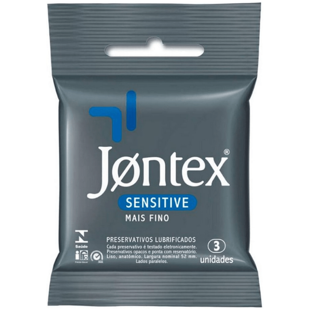 Encontraproduto.com.br - Preservativo Jontex Sensitive Com 3 Unidades