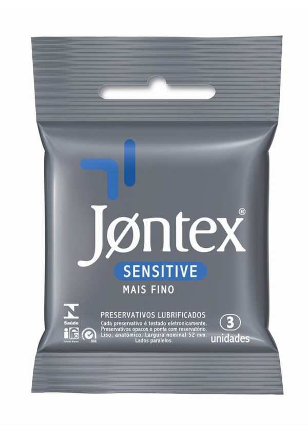 Encontraproduto.com.br - Preservativo Jontex Sensitive Display 12x3 (36 Camisinhas)