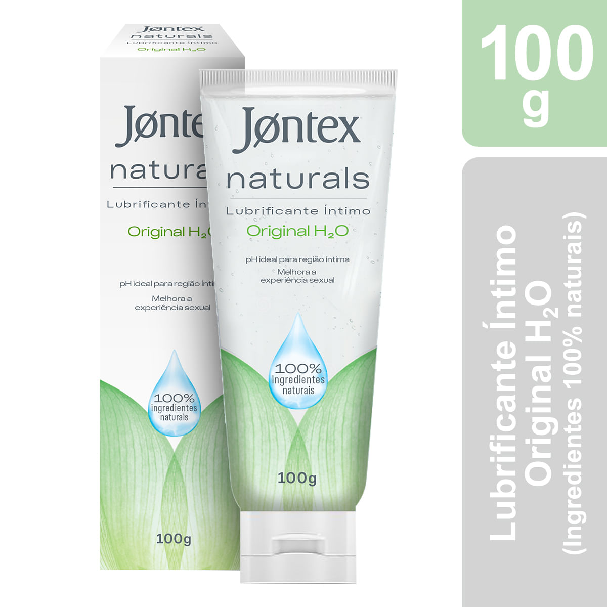 Encontraproduto.com.br - Gel Lubrificante Íntimo Jontex Naturals Original H2O 100g
