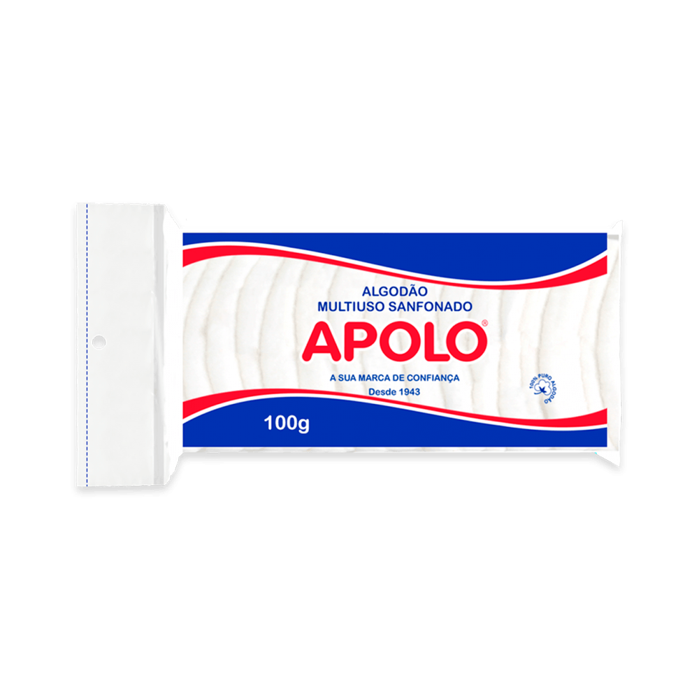 Encontraproduto.com.br - Algodão Hidrófilo Apolo Multiuso com 100g