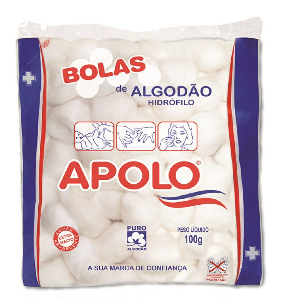 Encontraproduto.com.br - Algodão Apolo Bolas - 100g
