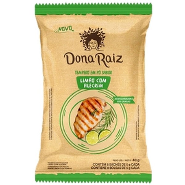 Encontraproduto.com.br - Tempero em Pó Dona Raiz Limão e Alecrim 40g