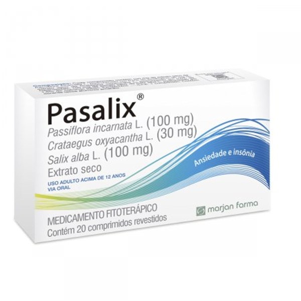 Encontraproduto.com.br - Pasalix Marjan 100mg+ 30mg+ 100mg com 20 comprimidos