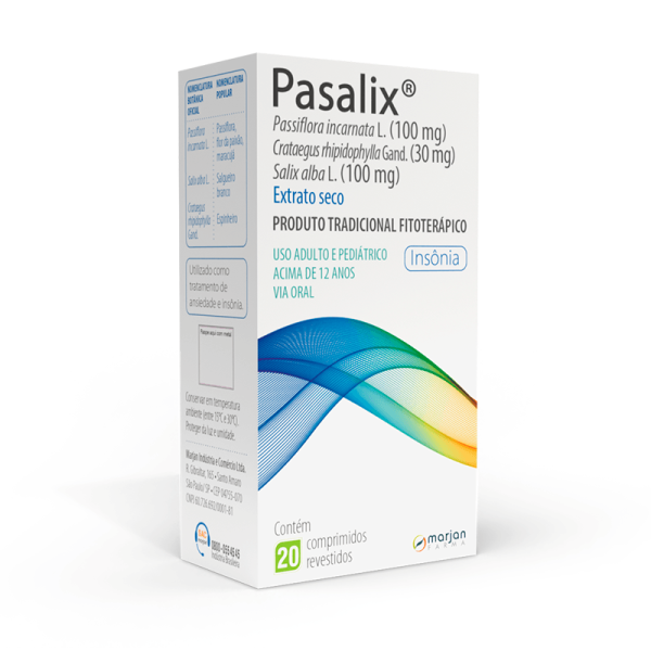 Encontraproduto.com.br - Pasalix Marjan 100mg+ 30mg+ 100mg com 20 comprimidos