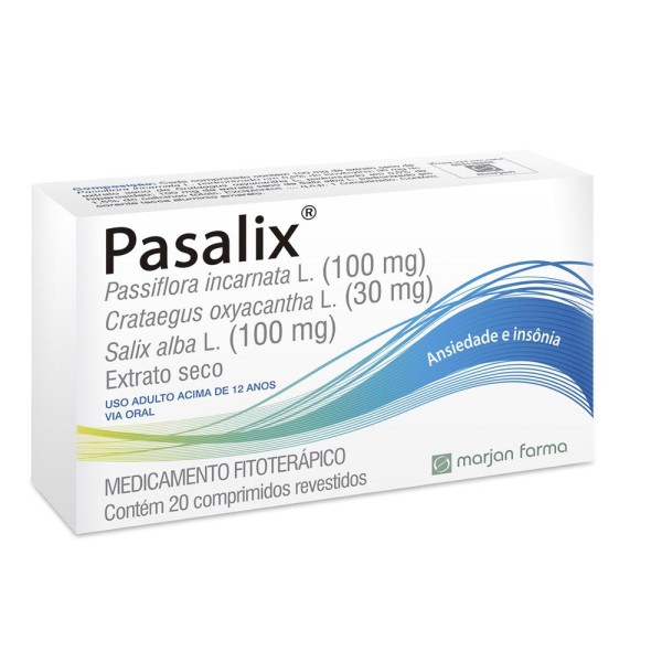 Encontraproduto.com.br - Pasalix Marjan 100mg+ 30mg+ 100mg com 20 comprimidos