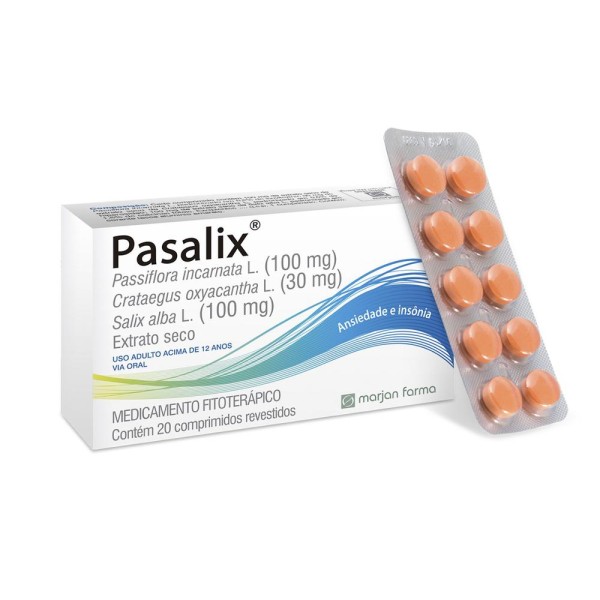 Encontraproduto.com.br - Pasalix Marjan 100mg+ 30mg+ 100mg com 20 comprimidos