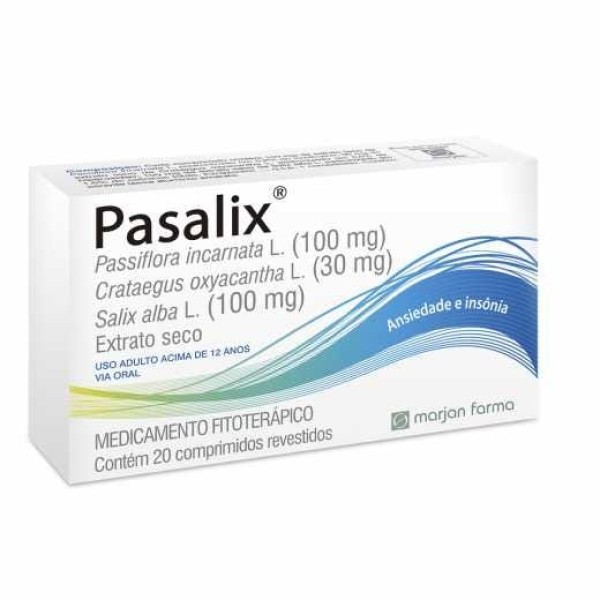 Encontraproduto.com.br - Pasalix Marjan 100mg+ 30mg+ 100mg com 20 comprimidos