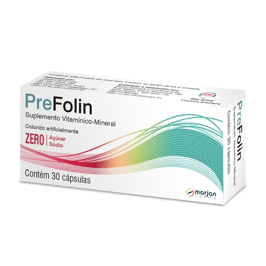 Prefolin Cápsula - Caixa com 30 Cápsulas