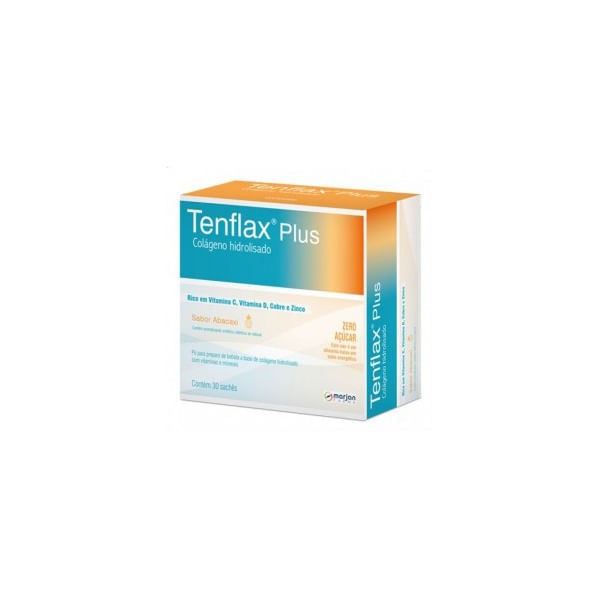 Encontraproduto.com.br - Tenflax Plus Sabor Abacaxi Com 30 Sachês