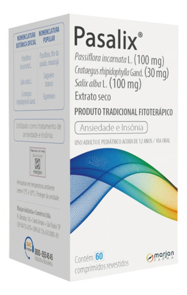 Suplemento Alimentar Pasalix 60 Comprimidos Revestidos