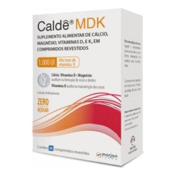Encontraproduto.com.br - Caldê Mdk Marjan 1000Ui com 30 comprimidos revestidos