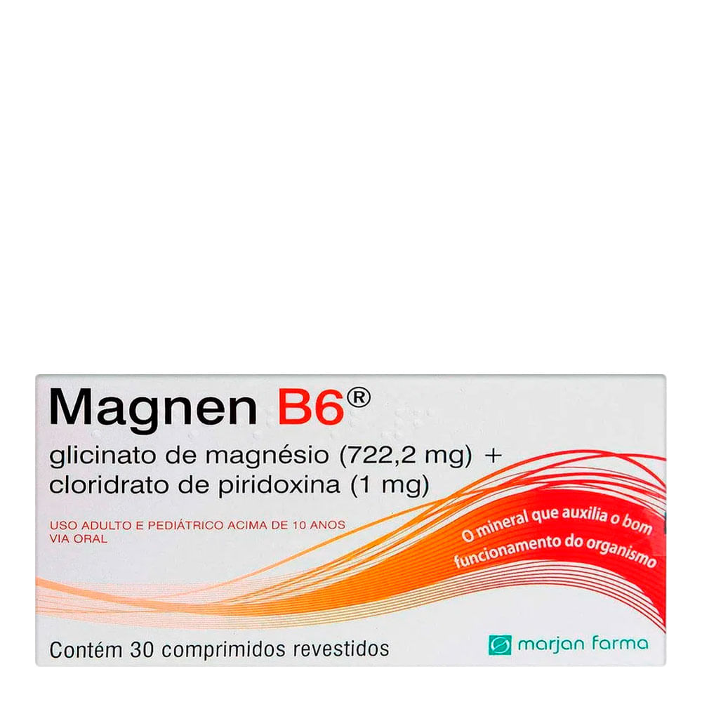 Encontraproduto.com.br - Magnen B6 Marjan 30 Comprimidos Revestidos