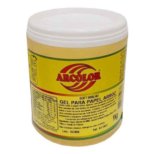 Soft Brilho Gel Para Papel De Arroz 1K ARCOLOR