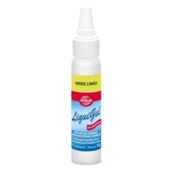 Encontraproduto.com.br - Corante Liquigel Verde Limão 30g ARCOLOR