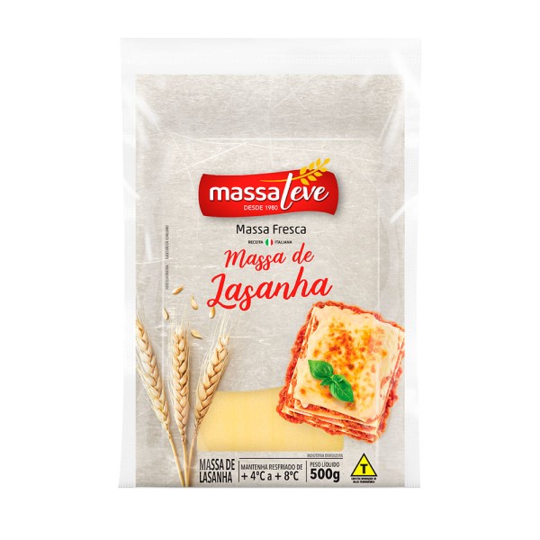 Encontraproduto.com.br - Massa Fresca Lasanha Massa Leve 500g