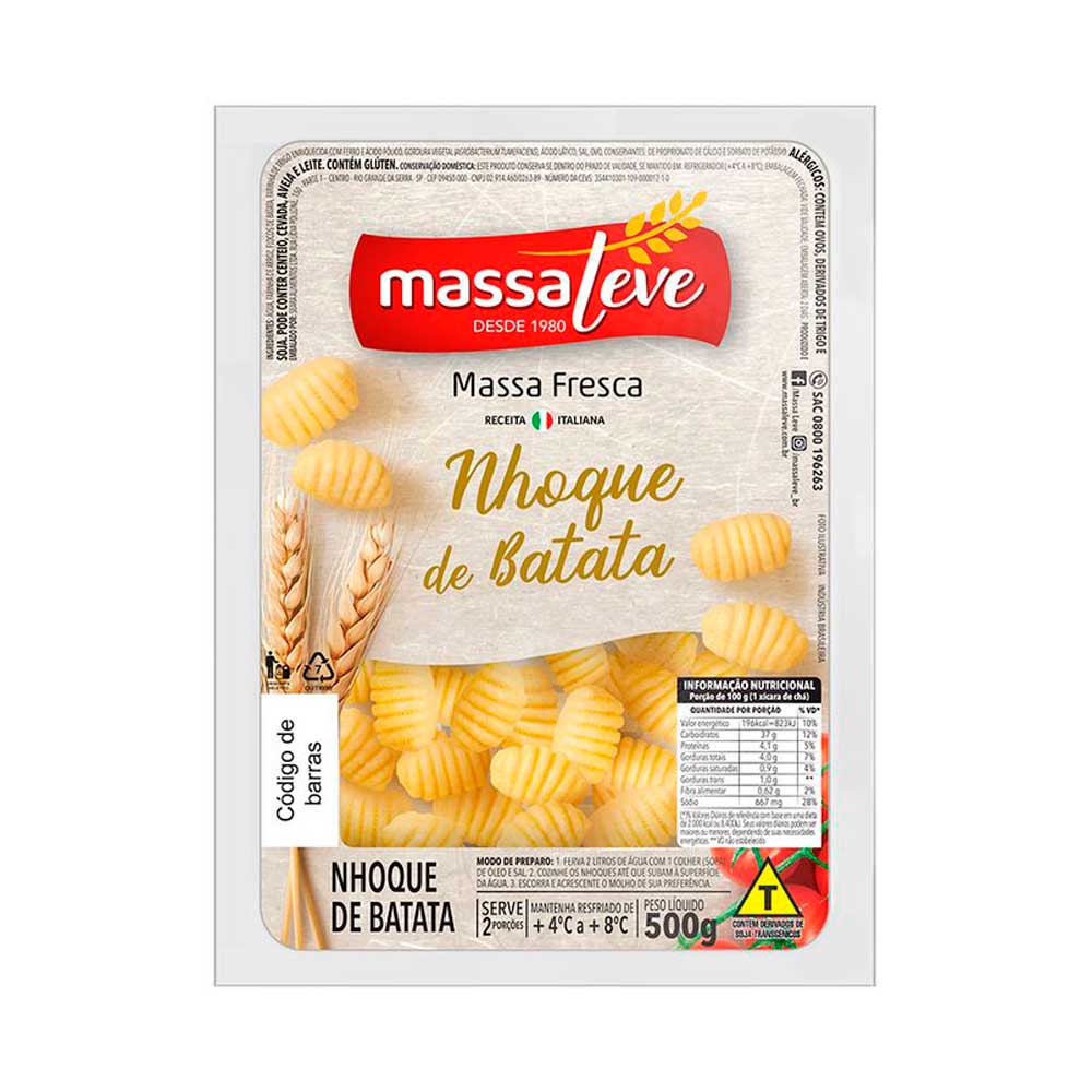 Encontraproduto.com.br - NHOQUE MASSA LEVE BATATA 500G