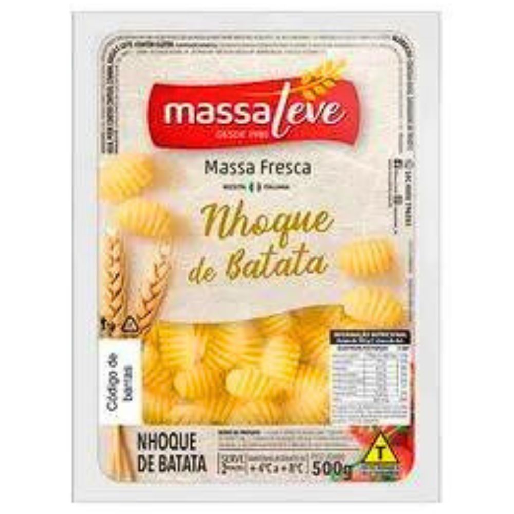 Encontraproduto.com.br - NHOQUE MASSA LEVE BATATA 500G