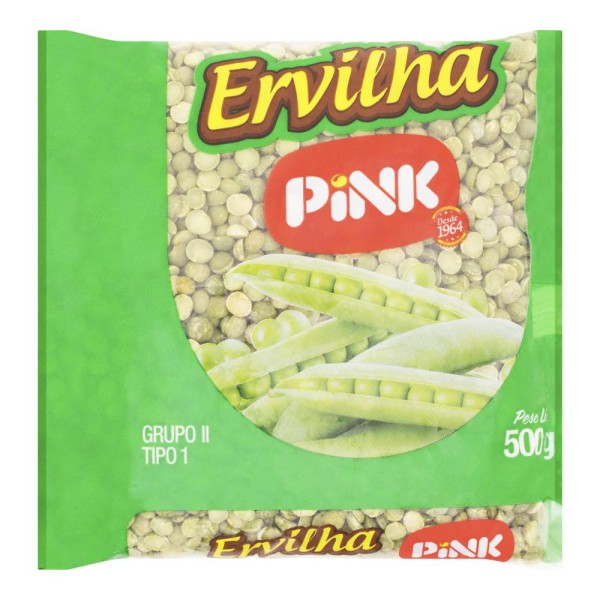 Encontraproduto.com.br - Ervilha Seca Pink Partida Pacote 500 g