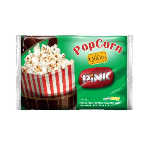 Encontraproduto.com.br - Pipoca p/ Micro-Ondas Pink Queijo 100g