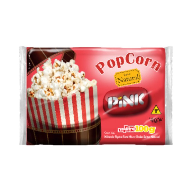 Encontraproduto.com.br - Pipoca p/ Micro-Ondas Pink Natural 100g