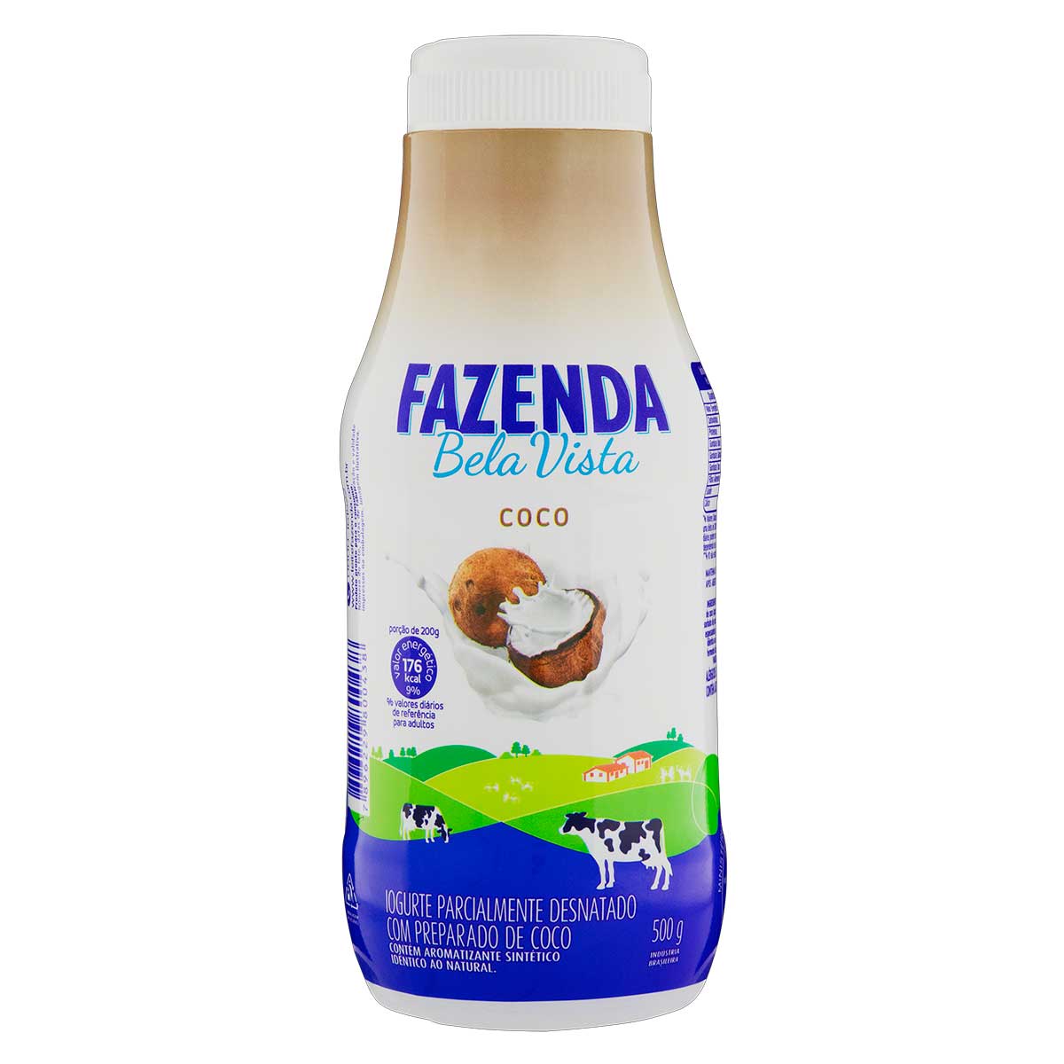 Iogurte Fazenda Bela Vista Coco Garrafa com 500g