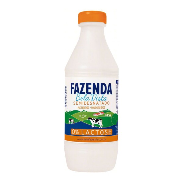 Encontraproduto.com.br - Leite Pasteurizado Fazenda Bela Vista Zero Lactose Garrafa com 1L