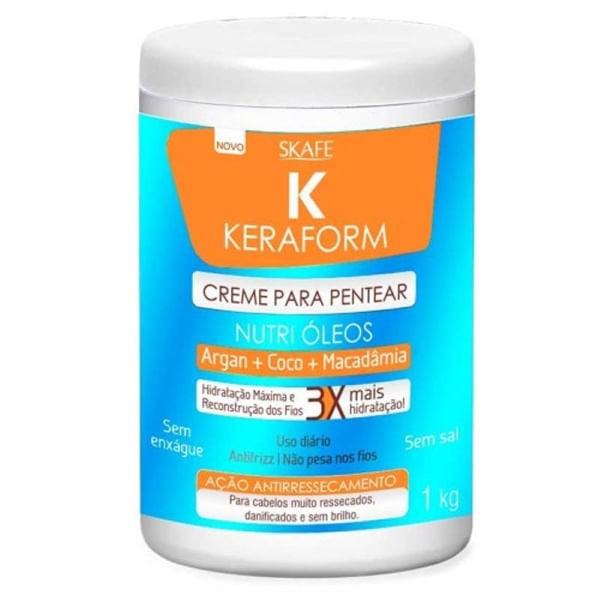 Creme Pentear Skafe Keraform Óleo 1Kg - Skafe