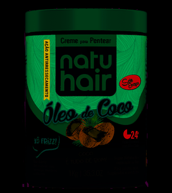 Encontraproduto.com.br - Creme Para Pentear Natuhair Óleo de Coco 1kg