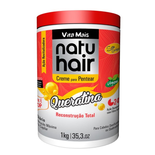 Encontraproduto.com.br - Creme para Pentear Queratina Reconstrução Total 1kg
