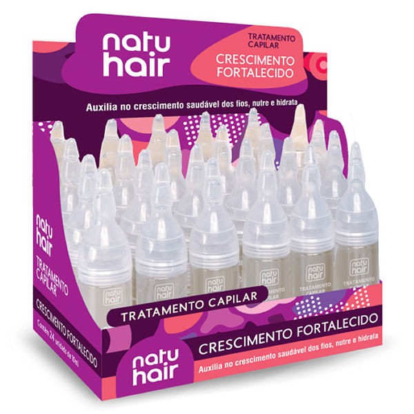 Encontraproduto.com.br - Ampola 10ml Crescimento Fortalecido - Natu Hair
