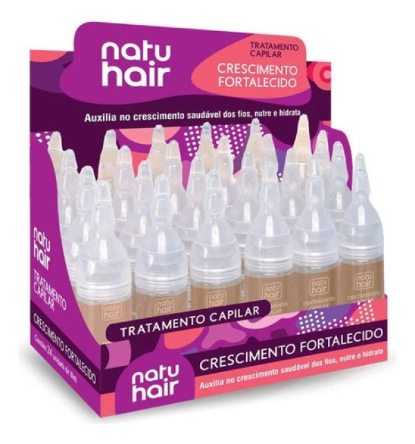 Encontraproduto.com.br - Ampola 10ml Crescimento Fortalecido - Natu Hair