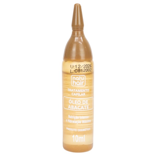Encontraproduto.com.br - Ampola 10ml Oleo De Abacate - Natu Hair