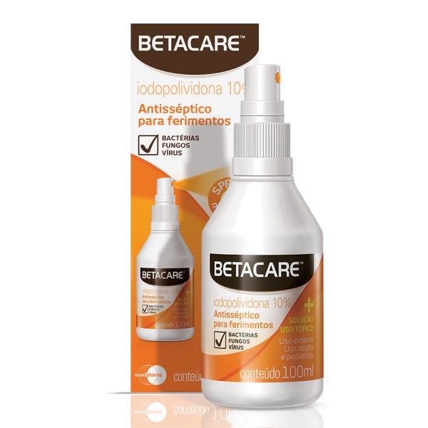 Encontraproduto.com.br - Antisséptico para Ferimentos Betacare Spray 100ml