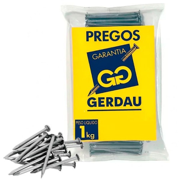 Encontraproduto.com.br - Prego com Cabeça Polido 22x48 1Kg