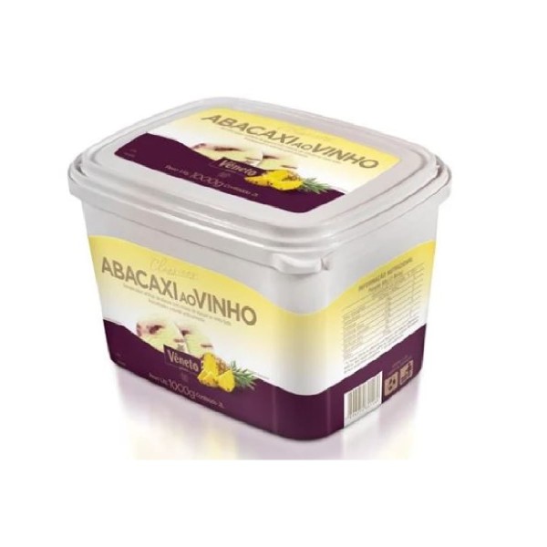 Encontraproduto.com.br - Sorvete Vêneto Abacaxi ao Vinho 2 Litros