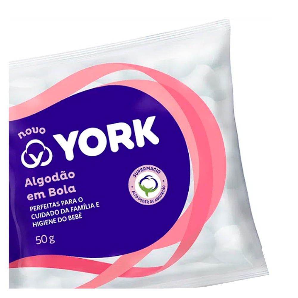 Encontraproduto.com.br - Algodão York Bola Pacote com 50g