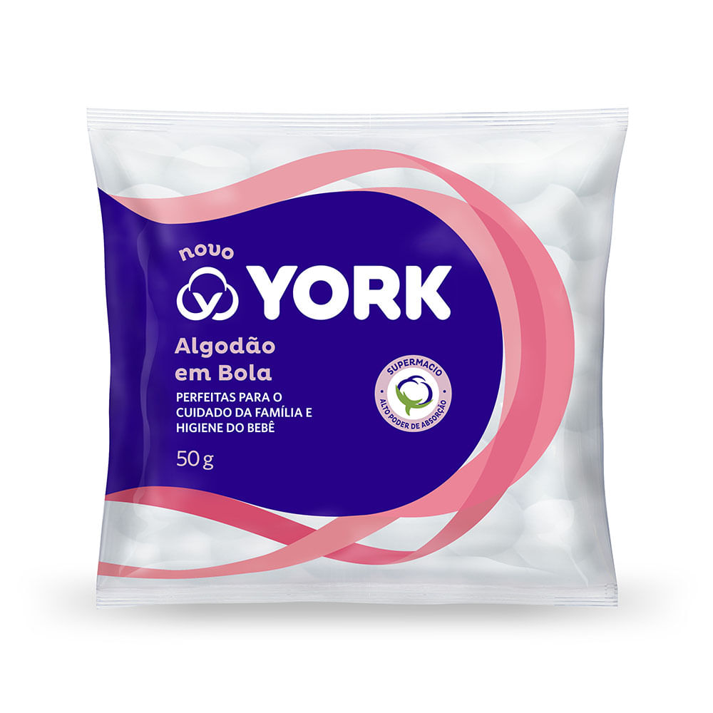 Encontraproduto.com.br - Algodão York Bola Pacote com 50g