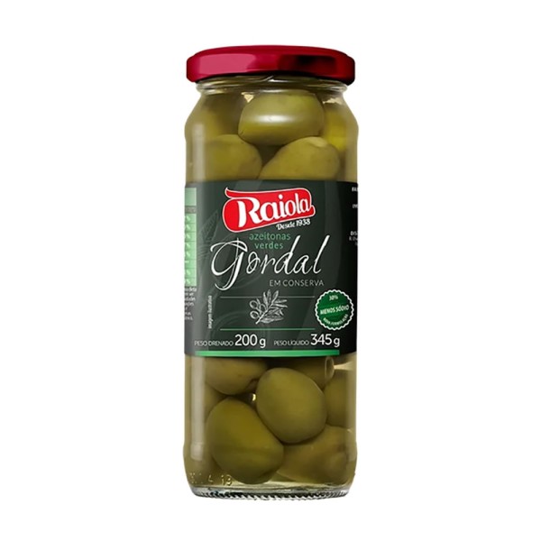 Encontraproduto.com.br - Azeitona Verde Gordal Raiola Vidro 200g