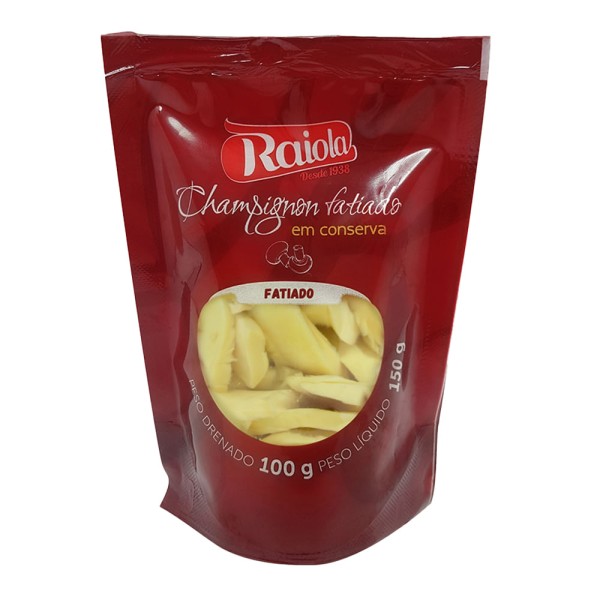 Encontraproduto.com.br - Champignon Raiola Fatiado Doypack 100g